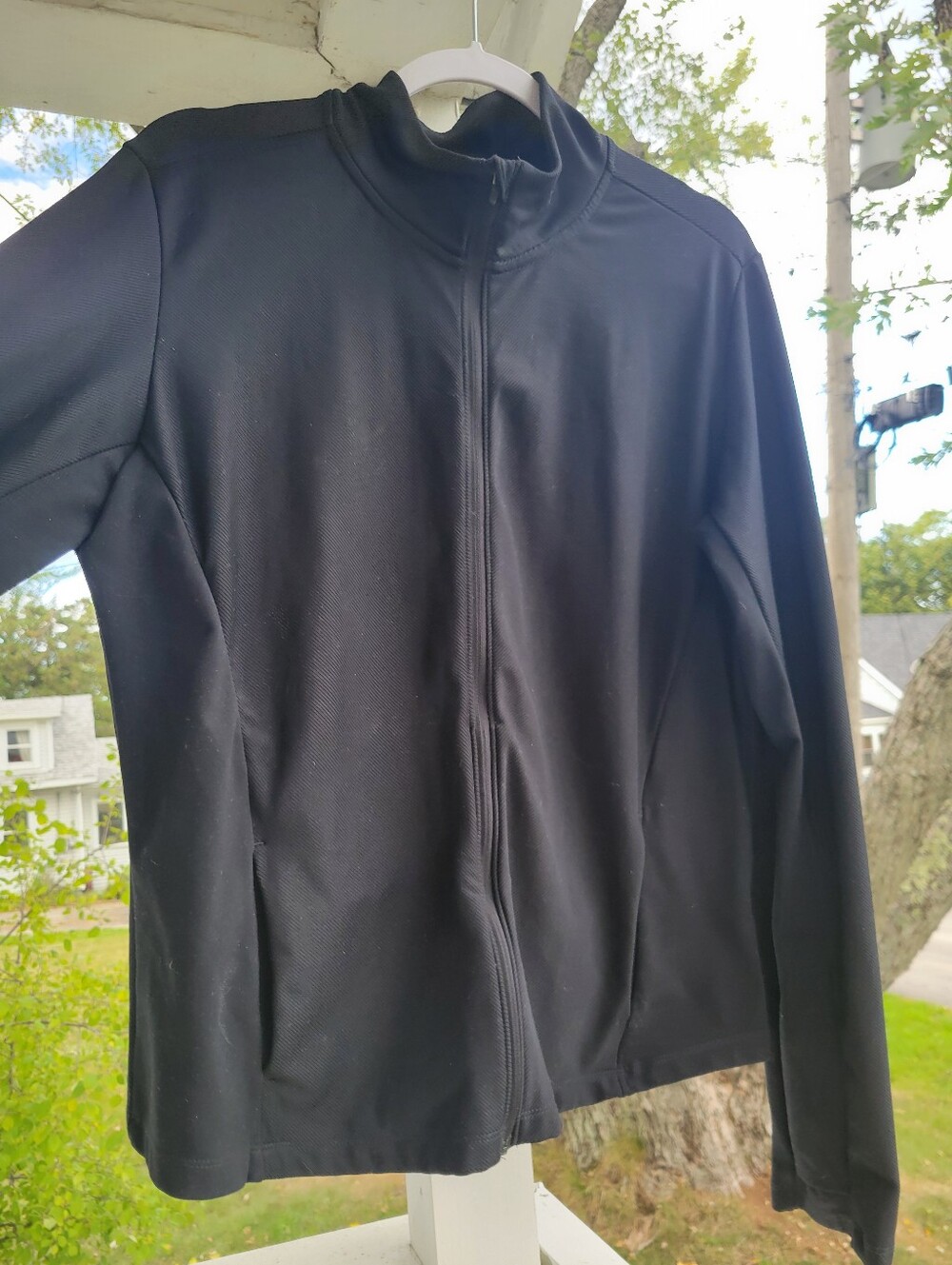 NIKE, Women's Dri-fit Zip Up Jacket, Color-black, Moch Neck, Size-XL